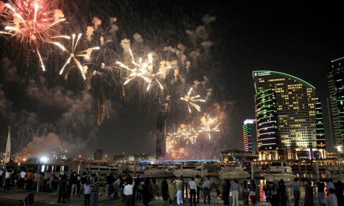 First ever firework and drone show on DSF